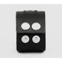 Широкий шкіряний браслет, код 4606