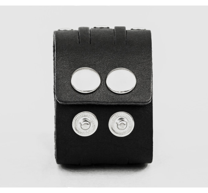 Широкий шкіряний браслет, код 4606