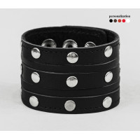 Широкий шкіряний браслет, код 4606ст