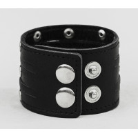 Широкий шкіряний браслет, код 4606ст