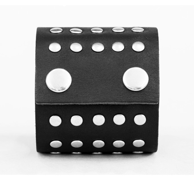 Широкий шкіряний браслет, код 4607