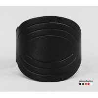 Широкий шкіряний браслет, код 4608