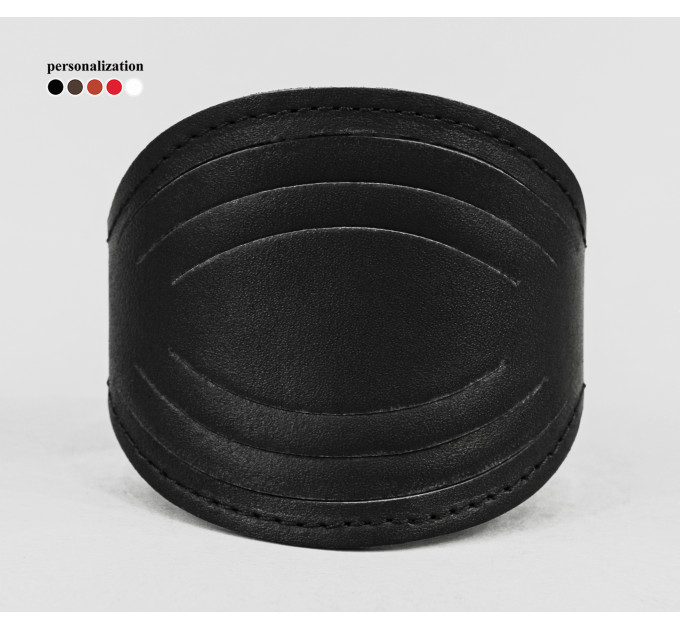 Широкий шкіряний браслет, код 4608ст