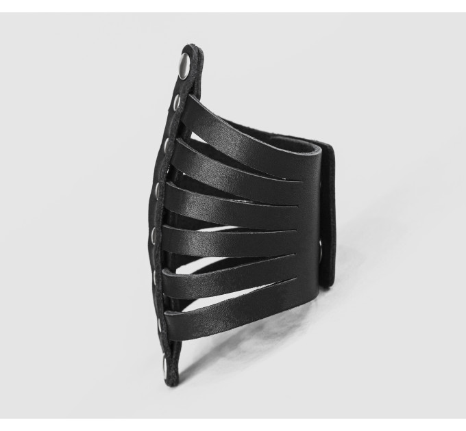 Широкий шкіряний браслет, код 4610