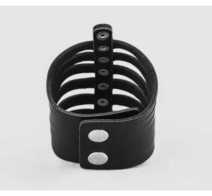 Широкий шкіряний браслет, код 4610