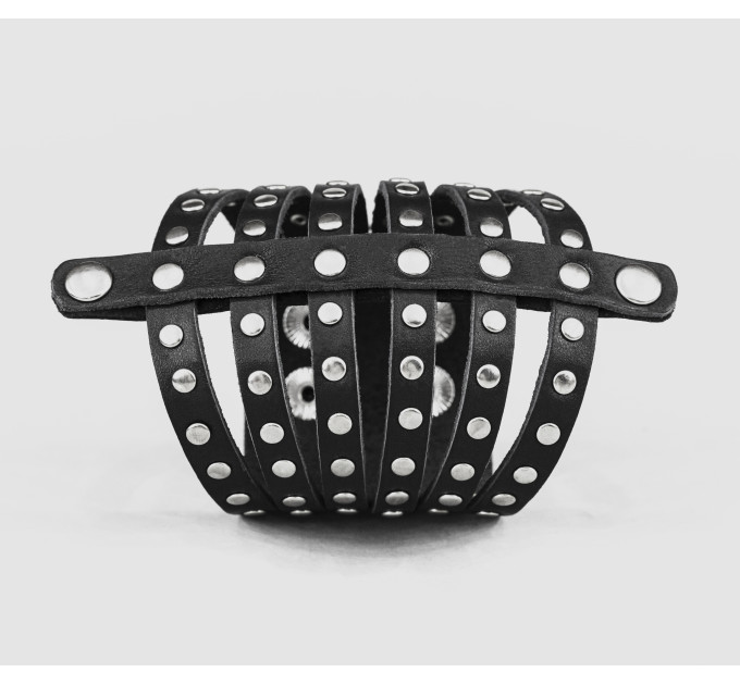 Широкий шкіряний браслет, код 4611