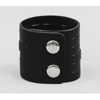 Широкий шкіряний браслет, код 4640