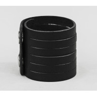 Широкий шкіряний браслет, код 4640