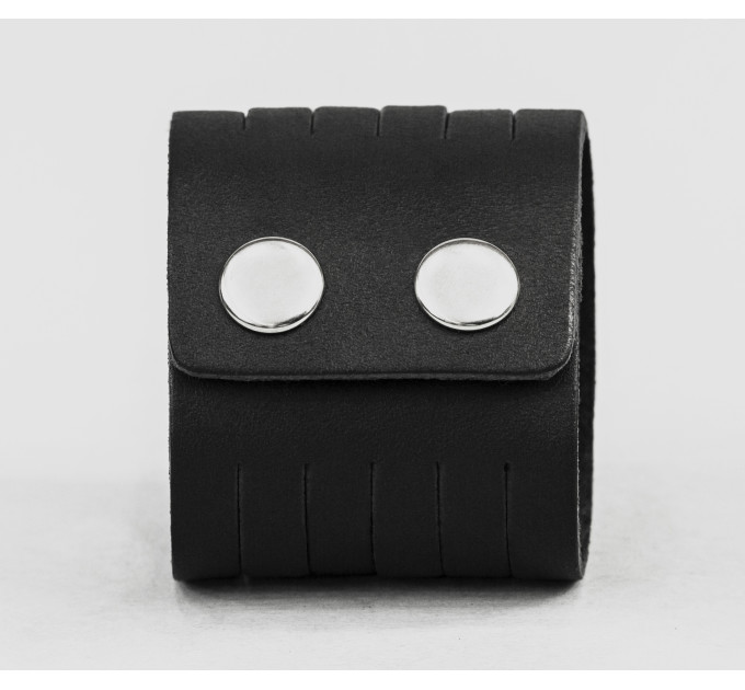 Широкий шкіряний браслет, код 4640