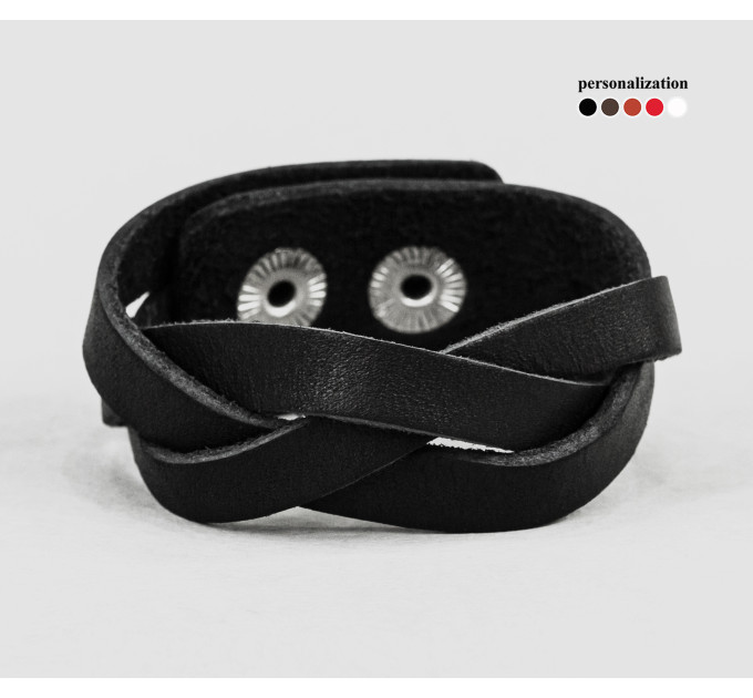 Шкіряний браслет, код 4641