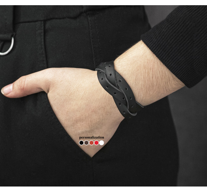 Шкіряний браслет, код 4642