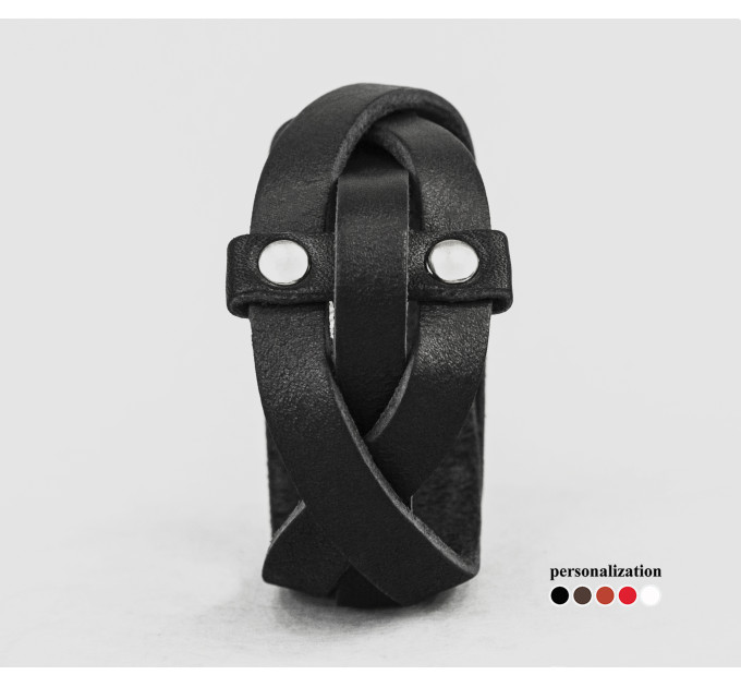 Шкіряний браслет, код 4644