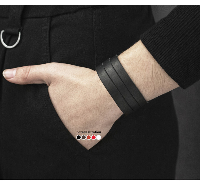 Шкіряний браслет, код 4645