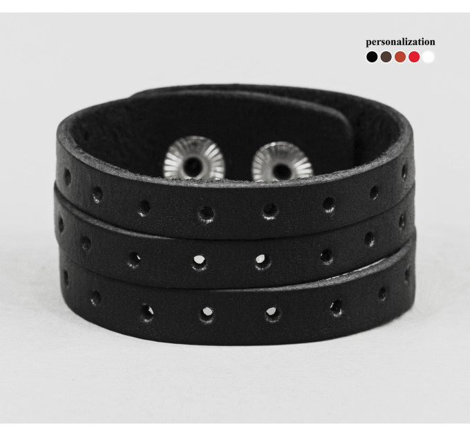 Шкіряний браслет, код 4646