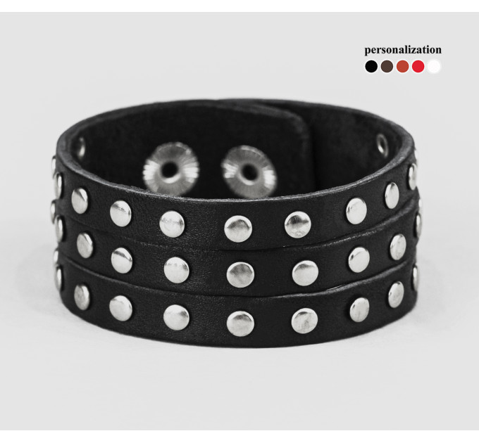 Шкіряний браслет, код 4647