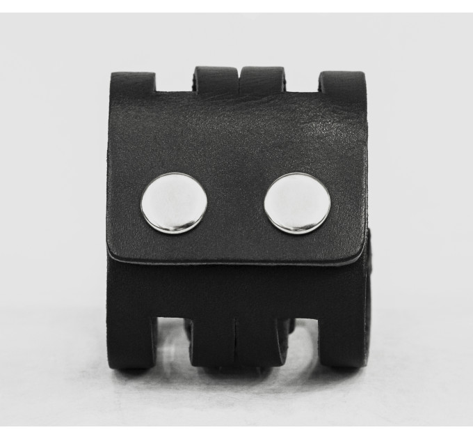 Широкий шкіряний браслет, код 4655