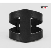 Широкий шкіряний браслет, код 4660