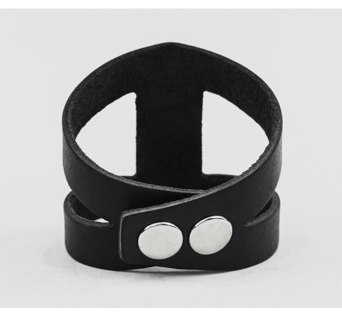 Широкий шкіряний браслет, код 4660