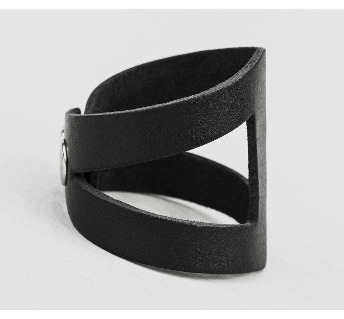 Широкий шкіряний браслет, код 4660