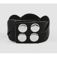 Широкий шкіряний браслет, код 4668