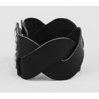 Широкий шкіряний браслет, код 4668