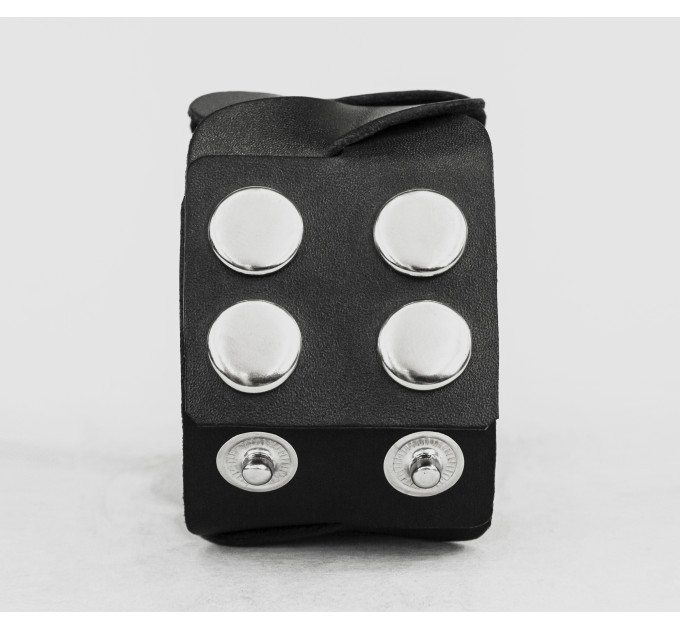 Широкий шкіряний браслет, код 4670