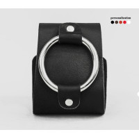 Широкий шкіряний браслет, код 4855