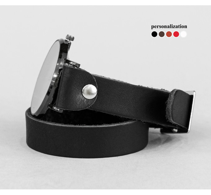 Шкіряний ремінець для годинника, 5810