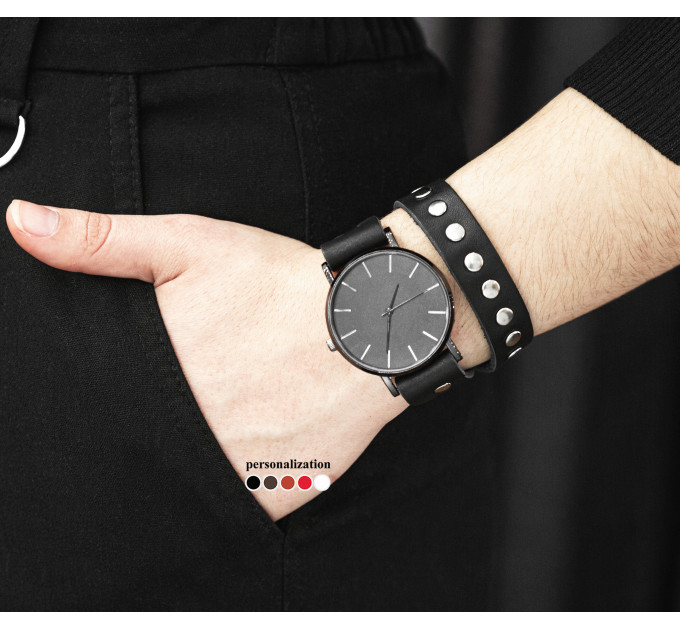 Шкіряний ремінець для годинника, 5820