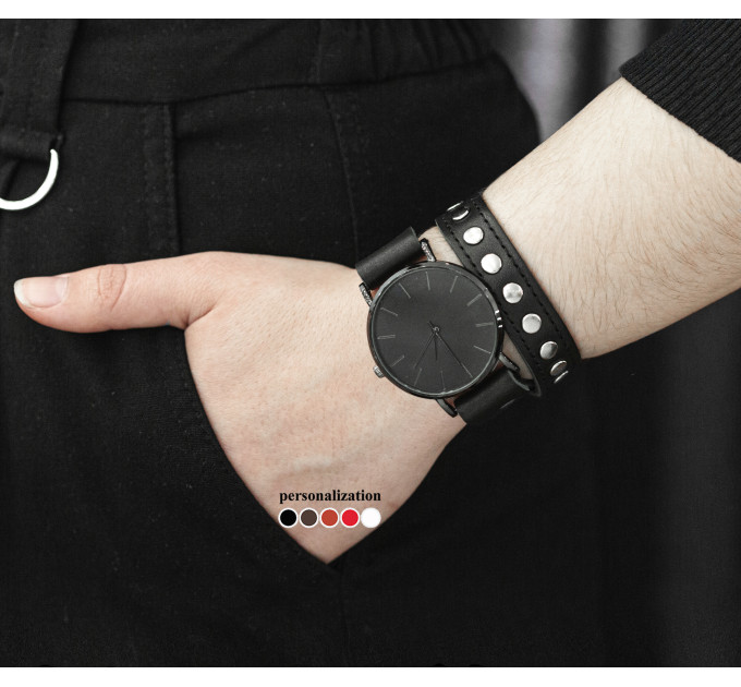 Шкіряний ремінець для годинника, 5820ст