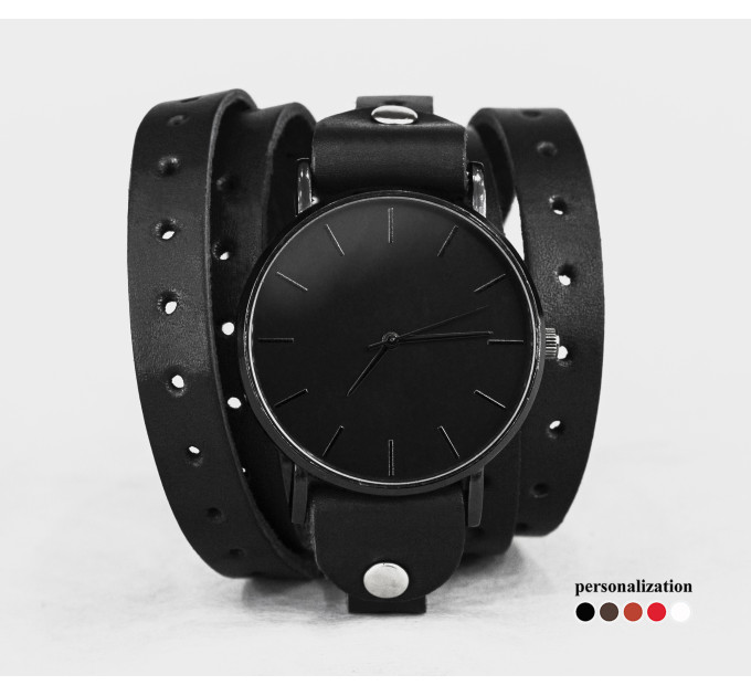 Шкіряний ремінець для годинника, 5864