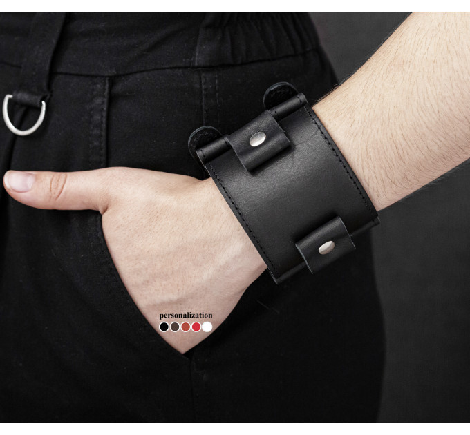 Широкий шкіряний браслет, 6000ст