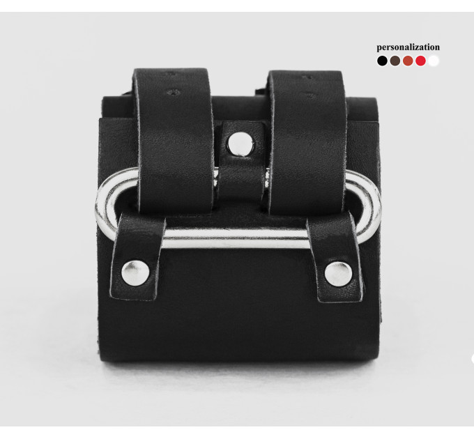 Широкий шкіряний браслет, 6108