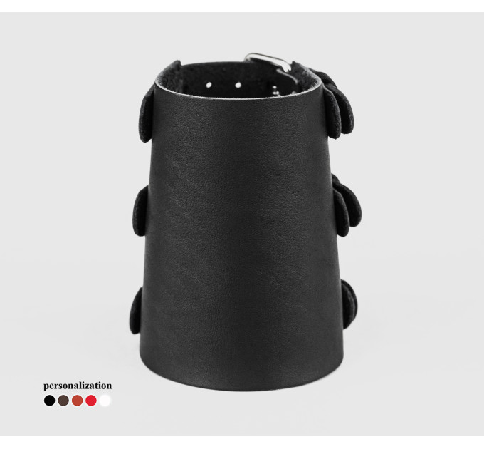 Широкий шкіряний браслет, 6600