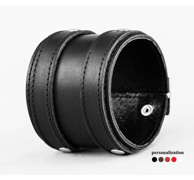 Широкий шкіряний браслет, 6700ст