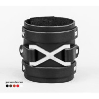 Широкий шкіряний браслет, 6708