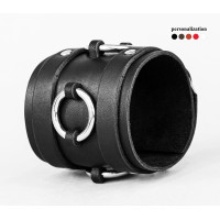 Широкий шкіряний браслет, 6712