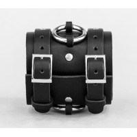 Широкий шкіряний браслет, 6712