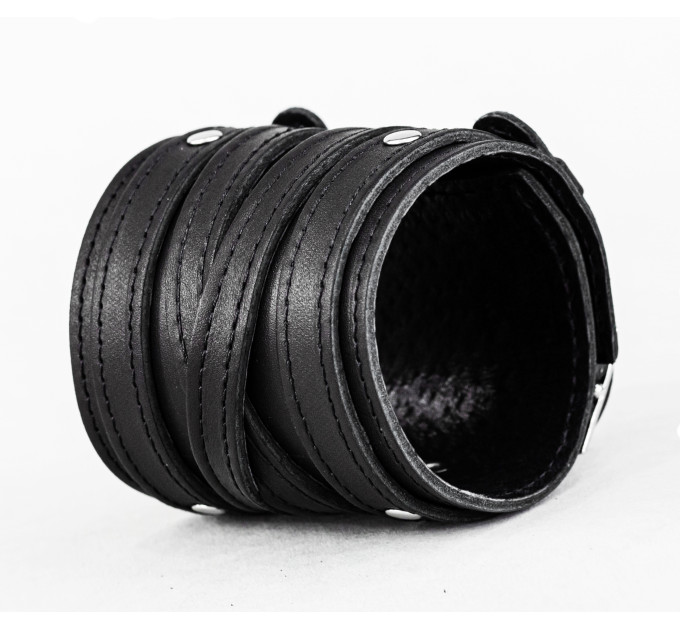 Широкий шкіряний браслет, 6714ст