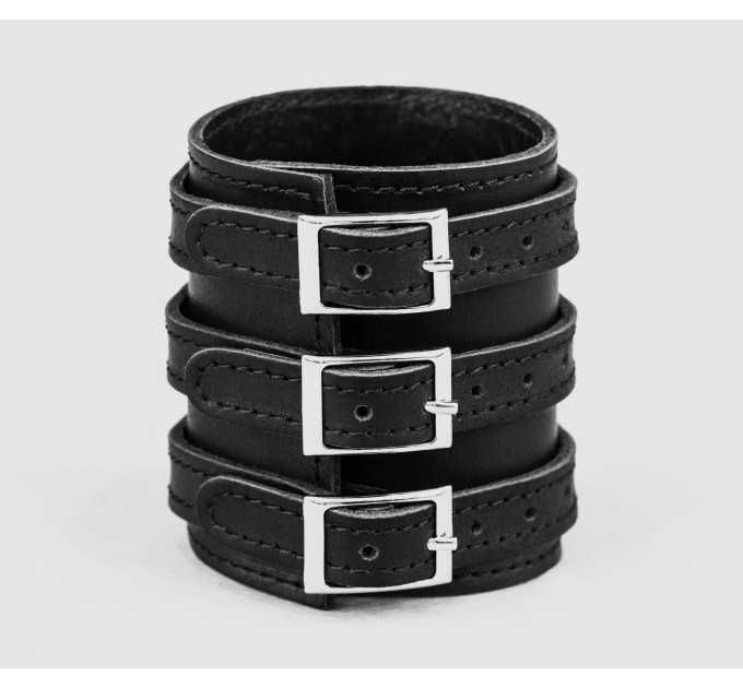 Широкий шкіряний браслет, 6715ст