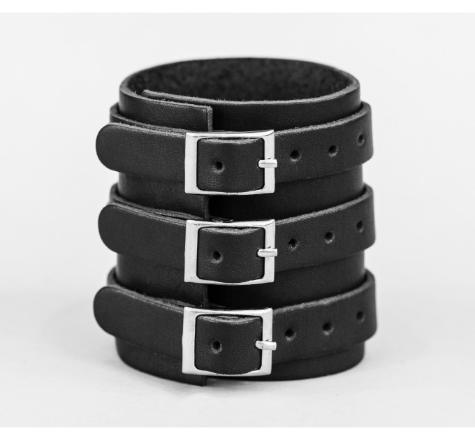 Широкий шкіряний браслет, 6718