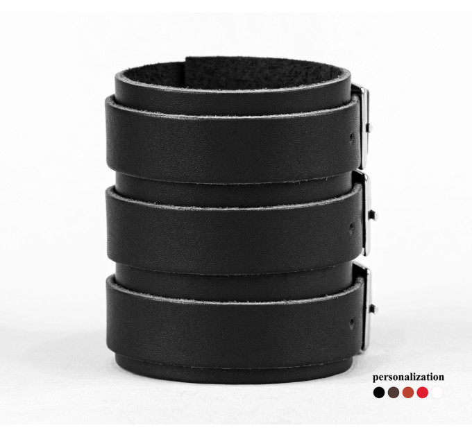 Широкий шкіряний браслет, 6800