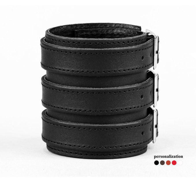 Широкий шкіряний браслет, 6800ст