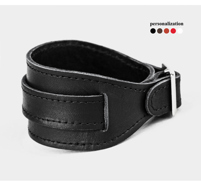 Широкий шкіряний браслет, 8020ст