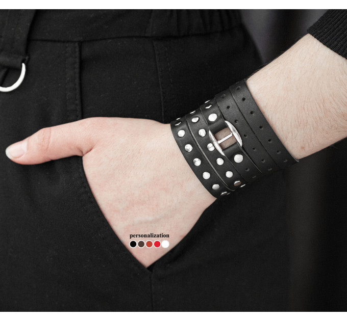 Шкіряний браслет, 8056