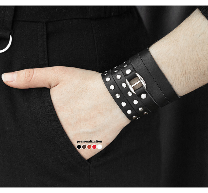 Шкіряний браслет, 8057