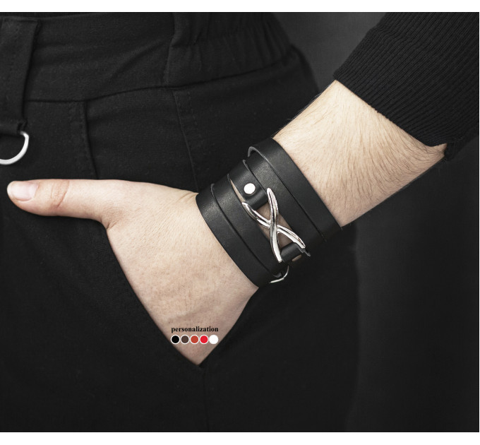 Шкіряний браслет, 8063