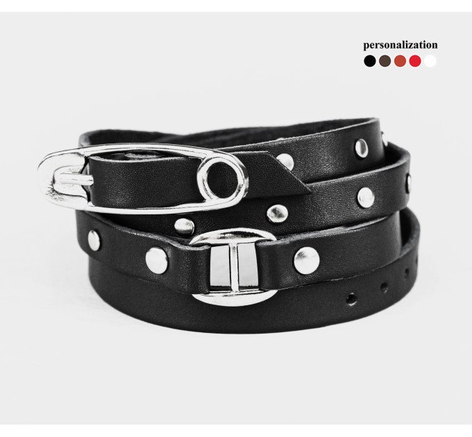 Шкіряний браслет, 8067