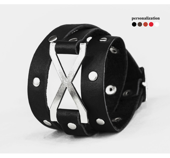 Шкіряний браслет, 8073