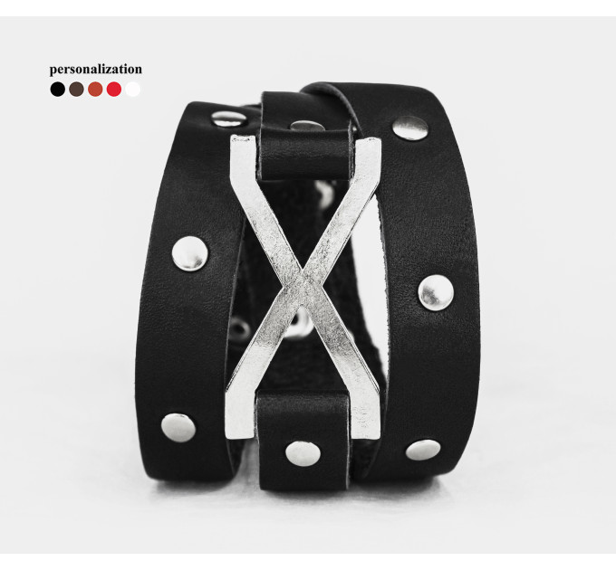 Шкіряний браслет, 8073